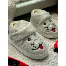 Ayz Köpek Figürlü Unisex Çocuk Anaokulu Kreş Ev Kaydırmaz Taban Panduf