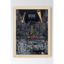 Batman Çerçeveli Tablo - Batman Returns Eski Film Afişi Poster Tablo