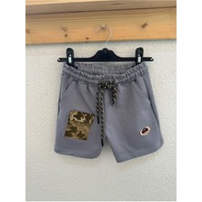 Mini Bambi Erkek Çocuk Cepli Şort Antrasit