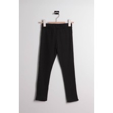 Yeni Sezon Şardonlu Fitilli Kız Çocuk Tayt Lacivert