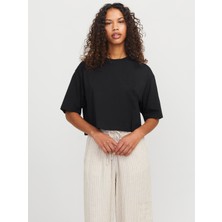 Jjxx JXANDREA LOOSE SSTEE JRS Siyah Kadın Kısa Kol T-Shirt