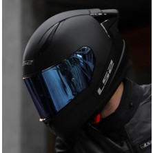 Ls2 Rapıd 2 Race Mat Siyah Fullface Motosiklet Kaskı Mavi Camlı