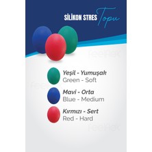 Mavi Orta Silikon El Egzersiz Topu Stress Topu Fizik Tedavi El Çalıştırma Parmak Güçlendirme