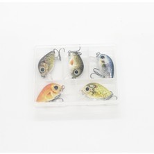 Megsaydin 1 gr 2.5 cm Mini Lrf Lokmalık Avcı 5 Li Set - Yapay Balık Seti