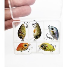 Megsaydin 1 gr 2.5 cm Mini Lrf Lokmalık Avcı 5 Li Set - Yapay Balık Seti
