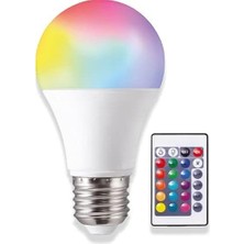 Rgb Renk Değiştiren Kumandalı LED Ampul 9W