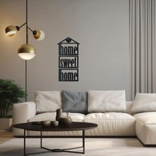 Artopia Home Sweet Home 3'lü Metal Duvar Dekoru -  Modern Ev ve Ofis Dekorasyonu