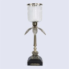 Vitale Metal Cam Şamdan 26*26*60  cm