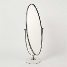 Vitale Mermer Metal Oval Ayna 23*31*87  cm
