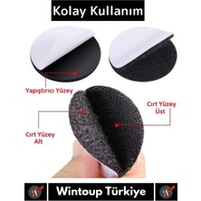Wintoup Özel Kendinden Yapışkanlı Yıkanabilir Tekrar Kullanılabilir Halı Kilim Kaydırmaz Cırt Bant 50 Adet
