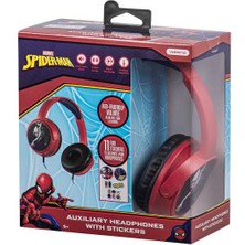 Marvel Spıderman  Kablolu Kulaklık Çocuk Kulaklığı Lisanslı Hediye Stıckerlı MV-6513-SM3