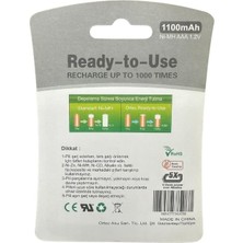 Ortec Aaa 1.2V 1100MAH Şarj Edilebilir Pil