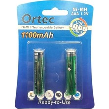 Ortec Aaa 1.2V 1100MAH Şarj Edilebilir Pil