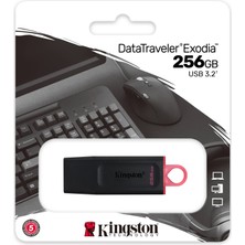 Kingston DTX-256GB 256GB USB3.2 Gen 1 DataTraveler Exodia (Black + Pink)Flash Bellek