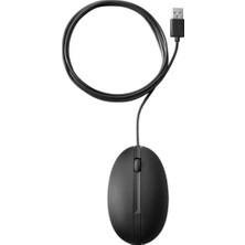 HP 320M 9VA80AA 1200Dpı Siyah Usb Kablolu Mouse Kablo Uzunluğu 1,8Mt