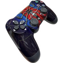 Ps4 Kablosuz Gamepad  Joystıck Yenilenmiş Gamepad Controller - Spiderman Mavi
