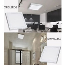 Mb Elektronik 24 Watt Sıva Üstü Kare LED Panel Aydınlatma Armatür Günışığı Işık