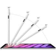 Laxsam Dokunmatik Ekran Tablet İçin Beyaz Evrensel Stylus Kalem Dijital Şarj Göstergeli Tablet Kalemi