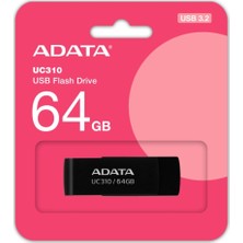 Adata UC310-64GB 64GB USB3.2 Gen1 Black Flash Bellek