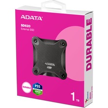 Adata 1Tb SD620 Siyah Taşınabilir Usb 3.2 Gen2 Ssd Harici Disk