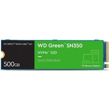 Wd 500Gb Green SN350 WDS500G2G0C PCIe Gen3 x4 Okuma 2400MB – Yazma 1500MB M.2 SSD