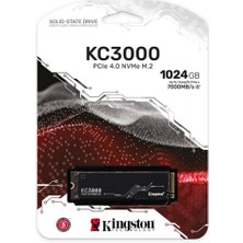 Kingston 1TB KC3000 SKC3000S-1024G 7000-6000MB-s PCIe NVMe M.2 SSD Disk