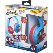 Marvel Spıderman  Kablolu Kulaklık Çocuk Kulaklığı Lisanslı Hediye Stıckerlı MV-6513-SAF