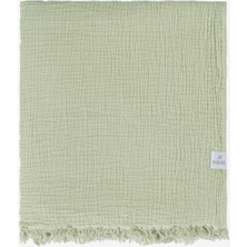Cocoon Pamuk 4 Kat Müslin Yatak Örtüsü Mint / Açık Yeşil 240X260