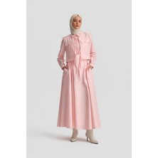 Armine Önü Bağlamalı Takım 24K6917 Pembe