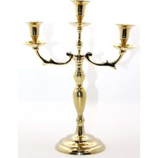 Soyipo Pirinç 3'lü Şamdan