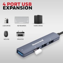 Honeywell HC000016 Type-C To 4 Port Usb-A Hub Mavi