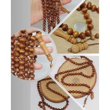 Mango Ağacı Sığırcık Kesim 99LUK Tesbih 9*9.5mm (55808)
