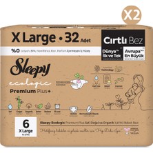 Sleepy Ecologic Premium Plus Süper Paket Bebek Bezi 6 Numara Xlarge 64 Adet