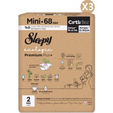 Sleepy Ecologic Premium Plus Avantajlı Paket Bebek Bezi 2 Numara Mini 204 Adet