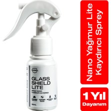 Nasiol Glasshield Lite Nano Yağmur Kaydırıcı-Cam Yüzey Seramik Kaplama Spreyi-1 Yıl Dayanım-50ml