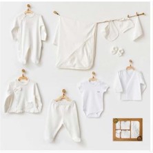 Andywawa  Organic  Kız Bebek Ekru 10LU Hastane Çıkışı 0- 3 Ay