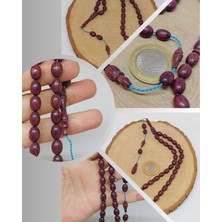 Kafur Ağacı Badem Kesim 33LÜK Tesbih 6.5*9mm (55822)