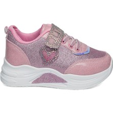 Celira Prj Pembe Simli Kız Çocuk Sneaker Spor Ayakkabı