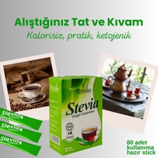 Fibrelle Ultra Stevialı Tatlandırıcı  0,5 gr 80 Adetlik Kutu