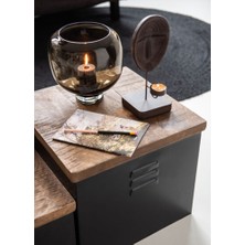 Laromita Decoration Ayaklı Yuvarlak Cam Vazo