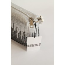 Heviss Taşlı Omuz Çantası Silver