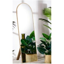 Dedeler Dekor Safir Meşe Ayaklı Antre Koridor Duvar Salon Ofis Yatak Odası Boy Aynası 50 x 150  cm
