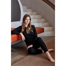 Anıl 8533 Kadın Uzun Kol Bisiklet Yaka Termal Içlik