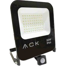 Ack AT62-25032 50W 6500K Beyaz Sensörlü LED Projektör