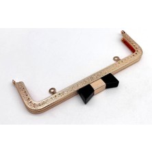 Angel Çanta Aksesuar 20 cm Light Gold Renk Siyah Kurdele Model  Çanta Klipsi, Çanta Bursu