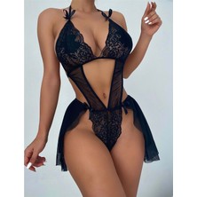 Hotflirt Nl 3238  Gecelik - Siyah - L-Xl