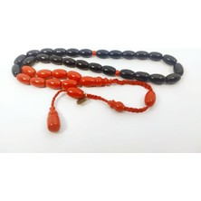 İskeçe Tesbih Junaid Hasan Usta Eseri Eski Usül 12 Kat Ipe Dizilmiş Antik Model Sıkma Kehribar Sertifikalı 6835