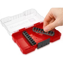 Einhell S-CASE 10 Parça Seramik Matkap Ucu Seti (Özel Taşlanmış Karbür Plaka, Merkez Nokta, Çift Helezon, E 6.3 Şaft, Saklama Kutusu Dahil)