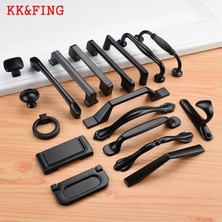 2Guoyang 9036-L Kkfıng Siyah Alüminyum Alaşım Mutfak Dolabı Kolları Dresser Çekmece Dolap Dolap Kapı Kolları Mobilya Kolu Donanım Çeker (Yurt Dışından)