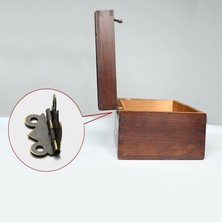 2Guoyang Altın-90 Derece 10 Adet Vintage Dekoratif Mobilya Küçük Menteşeler Antika Dolap Kelebek Menteşe Takı Sandığı Müzik Kutusu Şarap Donanım Donanım (Yurt Dışından)